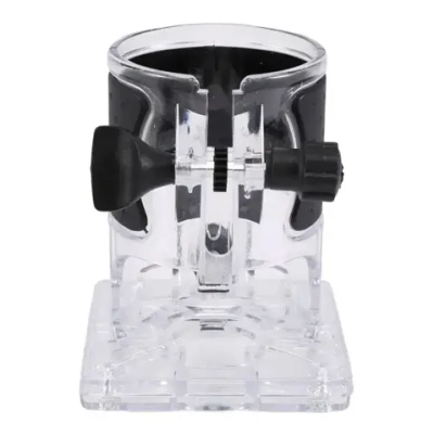 1 шт. Основание (база) с шестерней регулировки глубины для крепления кромочного фрезера насадка шаблон для фрезерования по дереву пазов