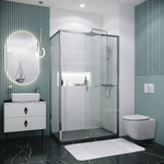 Душевой уголок Grossman Style 100х80 120.K33.05.1080.10.00 стекло прозрачное/профиль хром