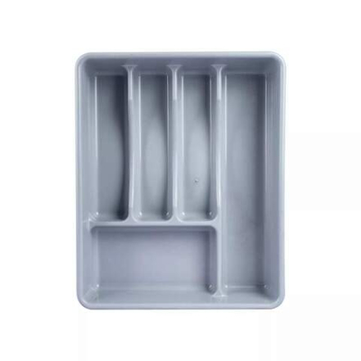 Лоток для столовых приборов 33*26*5см, цвет серый