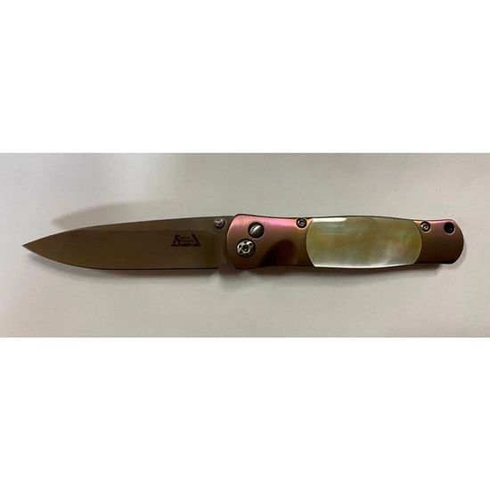 Складной нож Santa Fe Tesoro SF/JS01TiBl с клинком из стали VG-10, рукоять титан