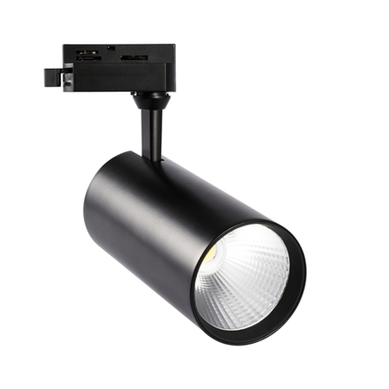 ULB-Q276 40W-3000К BLACK Светильник-прожектор светодиодный трековый. 3800 Лм. Теплый белый свет 3000К. Корпус черный. ТМ Volpe.