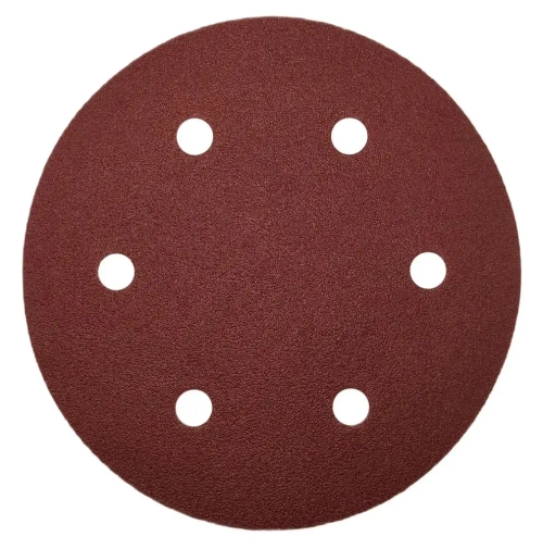 Шлифовальный круг D 225 мм на липучке 10 шт Р 320 6 отверстий
