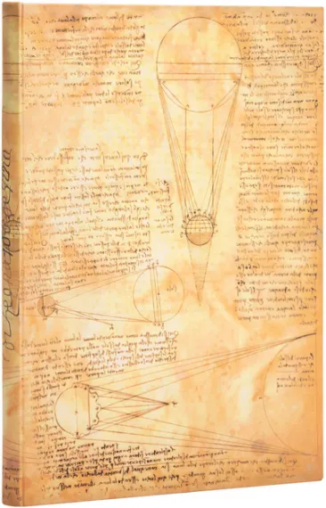 Bloknot \ Блокнот \ Notebook Leonardo’s Sketches / Sun &amp; Moonlight / Grande / Sketchbook