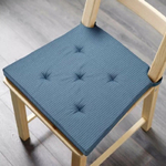 Подушка на стул Ikea Justina/ Икеа Юстина, 35/42 x 40 х 4 см, темно-синий