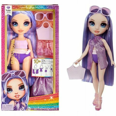 Кукла Rainbow High Violet Willow Swim and Style - Модная кукла Вайолет Уиллоу в фиолетовом купальнике - Рейнбоу Хай 507314