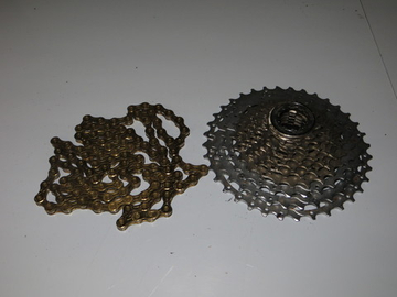 Кассета Shimano CS-HG81-10 + цепь KMC X10EZ.