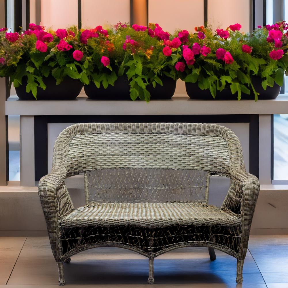 Двухместный диван из ротанга МЭДИСОН «MADISON» арт.М03195 brown