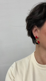 Серьги с эмалью