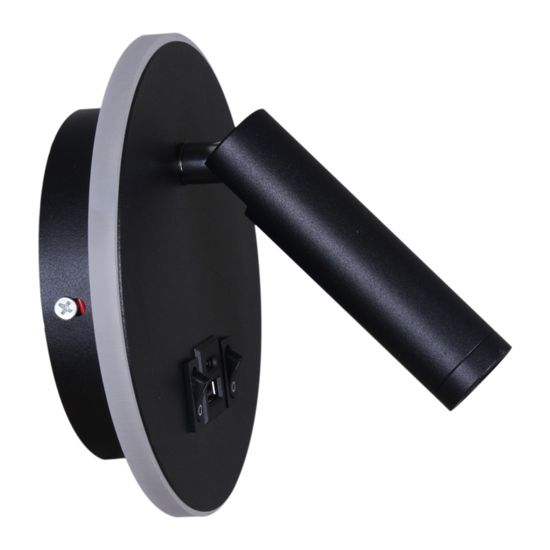 86203-9.2-001KT LED12W+USB BK светильник настенный