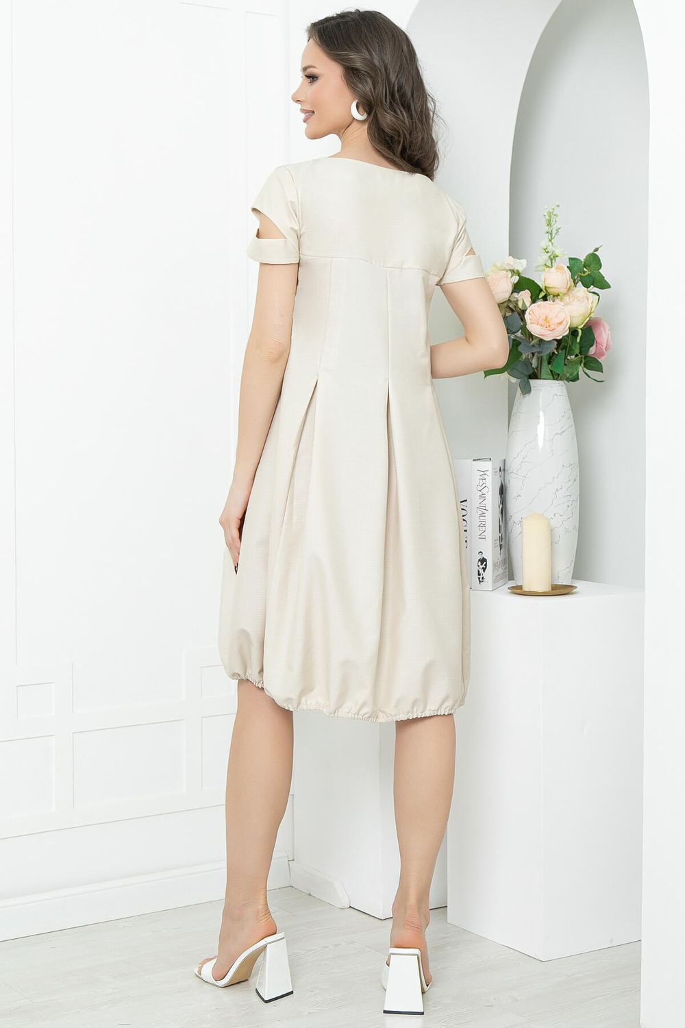 Платье "Итальянка" (слоновая кость) П5434 LT Collection