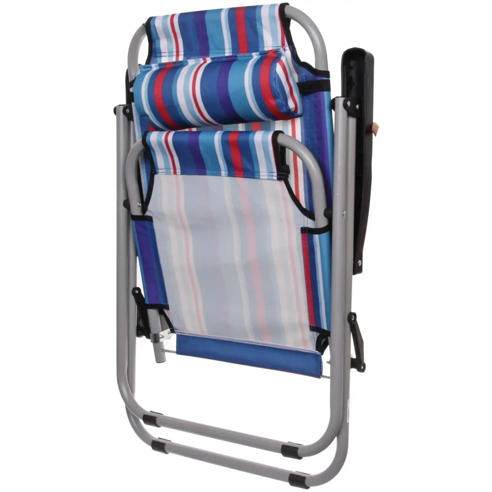 Стул 93*54*64см «Венера» складной, с подголовником,2 положения ДоброСад