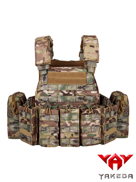 Бронежилет с подсумками Yakeda VT-6031. Мультикам