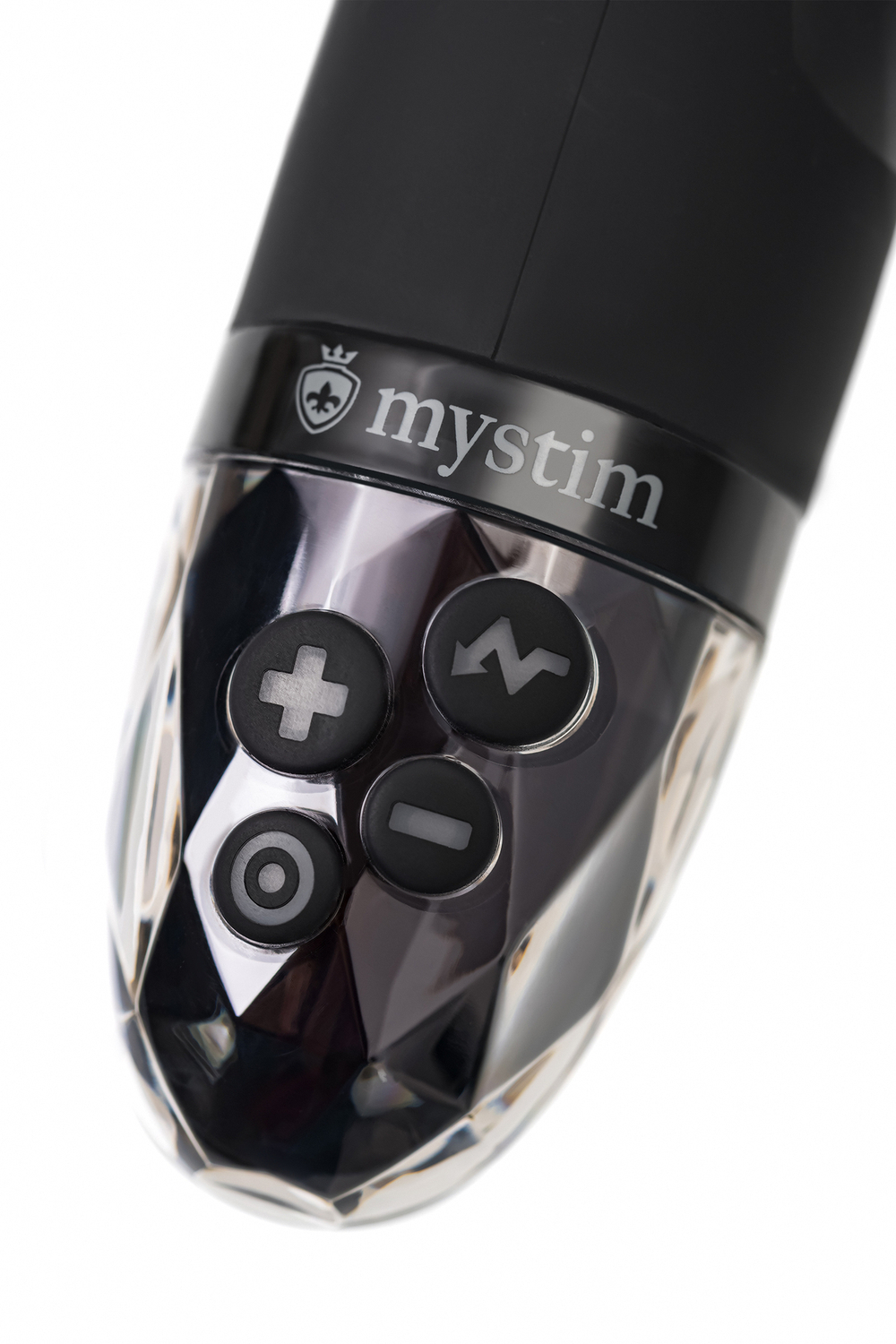 Вибратор Mystim Sleak Freak с электростимуляцией,силикон, черный, 14,5 см