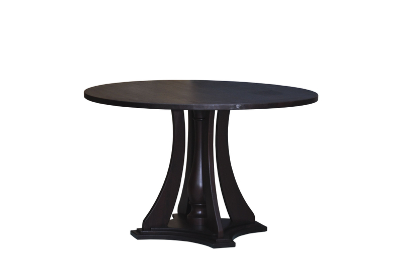 Стол кухонный, 100х100х75, Эванс, обеденный, круглый, из массива дерева, Dipriz