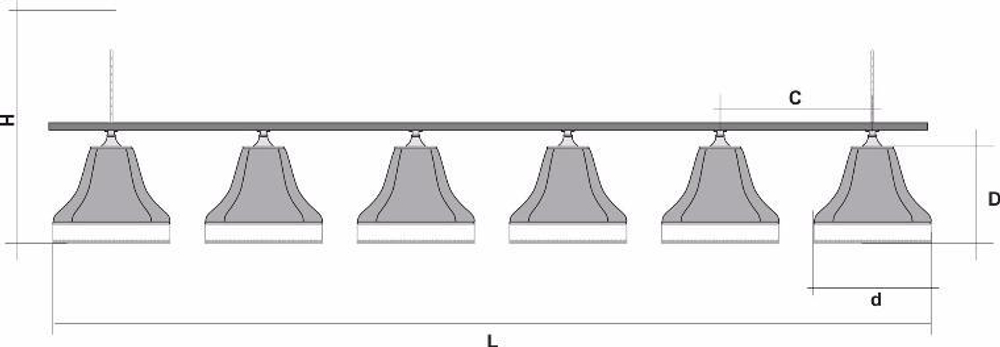 Лампа Классика 1 6пл. сосна (№2,бархат зеленый,бахрома желтая,фурнитура золото)
