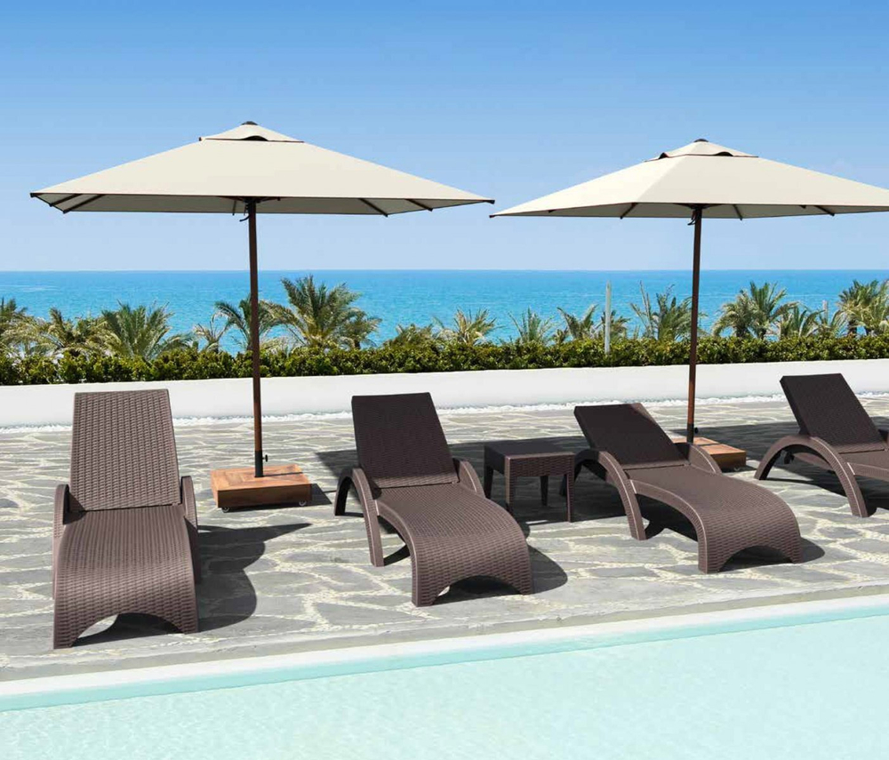 Зонт профессиональный Tagliamento Manuel, белый, зеленый