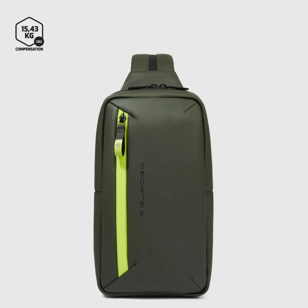 Сумка-слинг трансформер Piquadro Corner 2.0/Verde