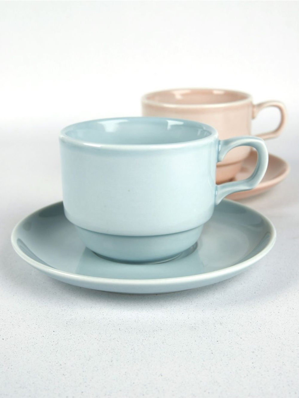 Чайная пара Башкирский фарфор, 200 мл, 2 шт, фарфор, цвет