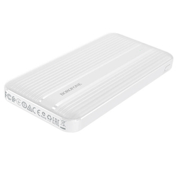 Внешний аккумулятор Borofone BJ9 10000 mAh (18W, 2USB, MicroUSB, Type-C, QC3.0, PD) Белый