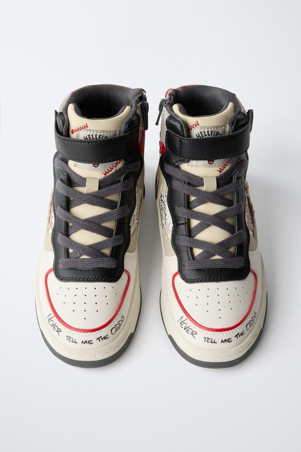 ZARA ВЫСОКИЕ КЕДЫ «ОЧЕНЬ СТРАННЫЕ ДЕЛА» © NETFLIX, КРАСНЫЙ