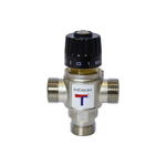 Клапан термосмесительный 1'' нар/нар/нар боковое смешение 20-45 град VRT