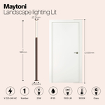 Ландшафтный светильник Outdoor O593FL-L20BR3K