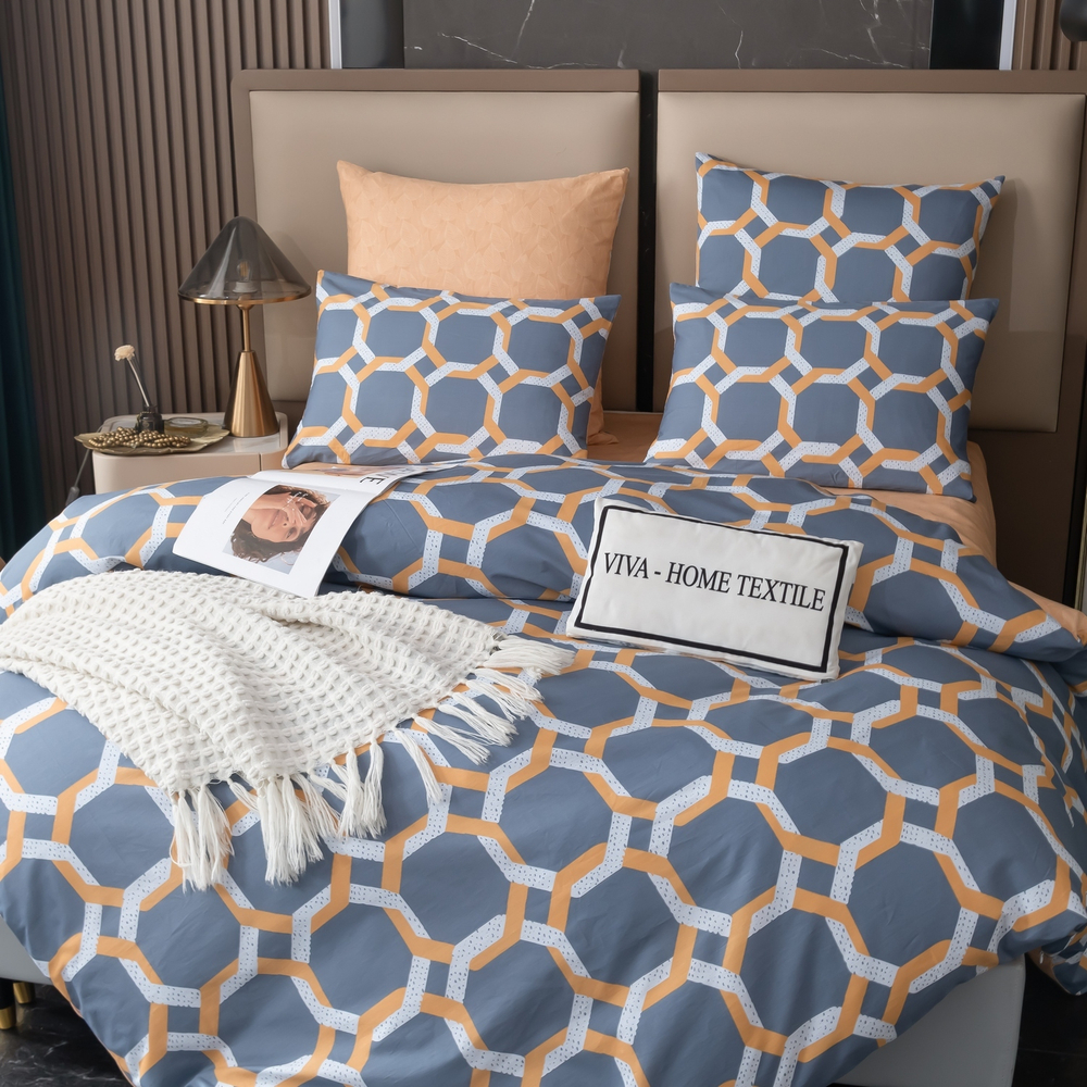 Комплект постельного белья Делюкс Сатин 100% хлопок L458