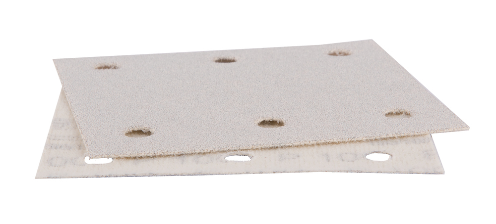 Шлифовальная бумага 114х102 мм, K100, белая, 10 шт. Makita P-35835 93х102 мм P100 Липучка Лак / Краска 10 шт.