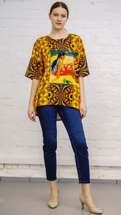 Футболка "Таити", по мотивам живописи Поля Гогена