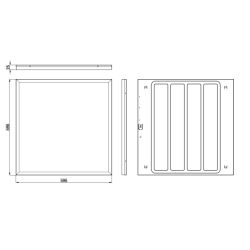 Светильник светодиодный ЭРА SPO-1-40-4K-M-90RA 40Вт 4000K 3800Лм 595х595 RA&gt;90 с равномерной засветкой 5 лет гарантии