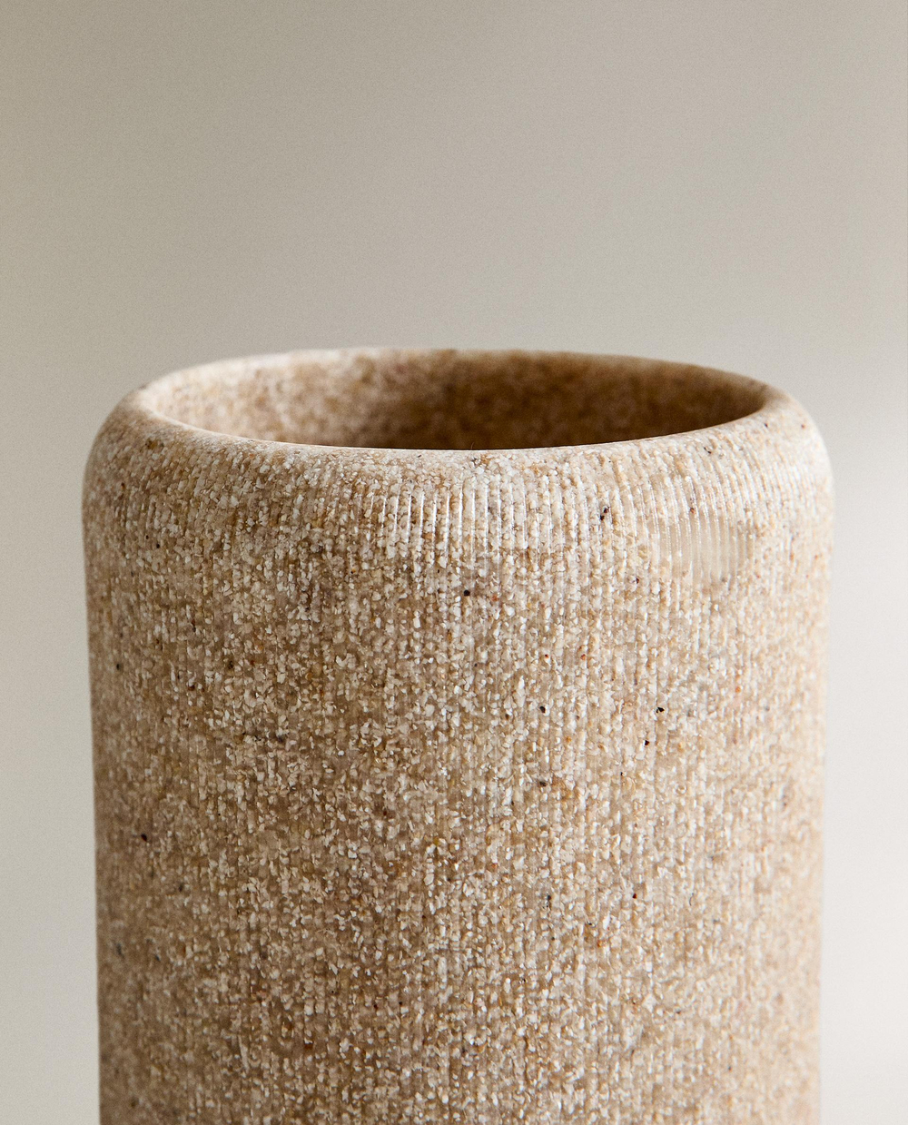 Zara Home стакан для ванной комнаты, смола, бежевый