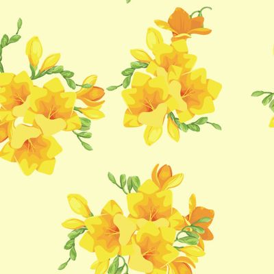 Желтые цветы фрезии