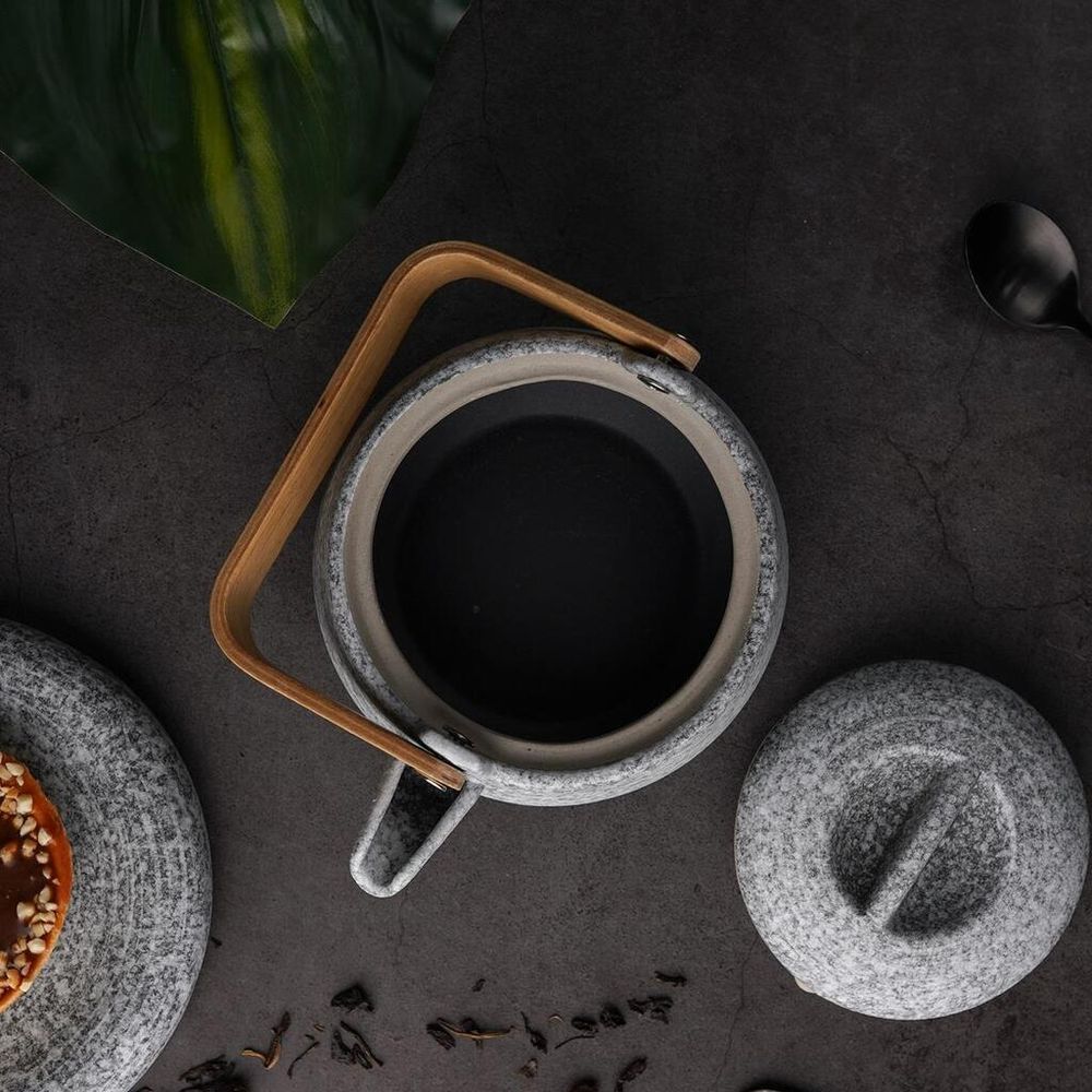 Чайник 360 мл d 12,9 см h8 см дерев. ручка Stone Untouched Taiga P.L. Proff Cuisine [1]