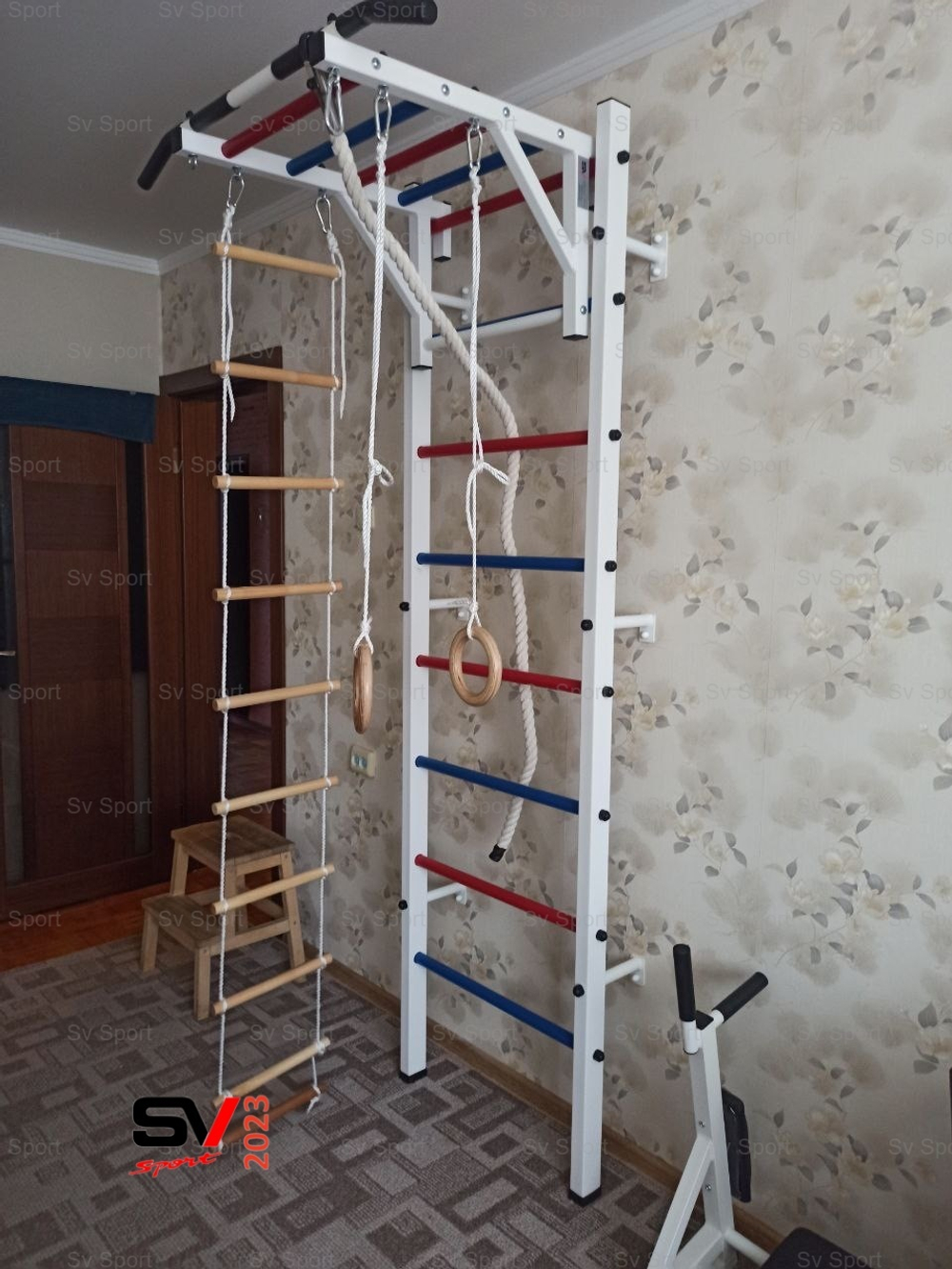 Монтаж шведской стенки Sv Sport в бетонные, кирпичные стены