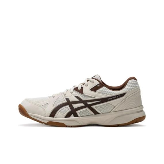 Asics River CS Обувь для бадминтона Низкий Топ Бежево-желтый/Коричневый Унисекс