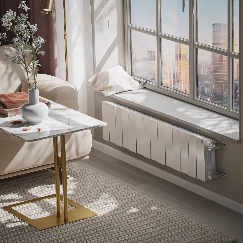 Радиатор биметаллический Royal Thermo PianoForte 200 Bianco Traffico 14 секций