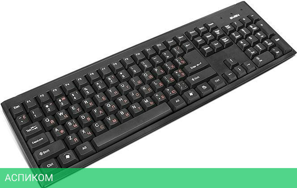 Клавиатура Sven Standard 303 USB+PS/2 черный (SV-03100303PU)