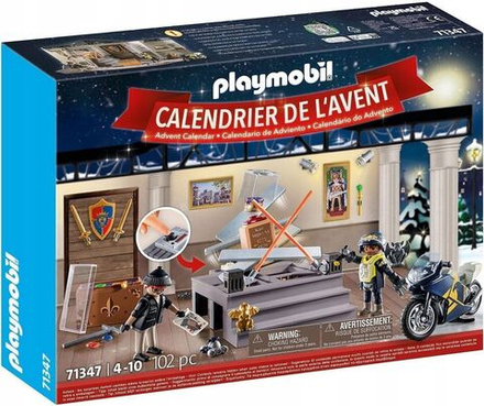 Конструктор Playmobil - Рождественский Адвент-календарь Плеймобиль - Полиция: кражи в музее 71347