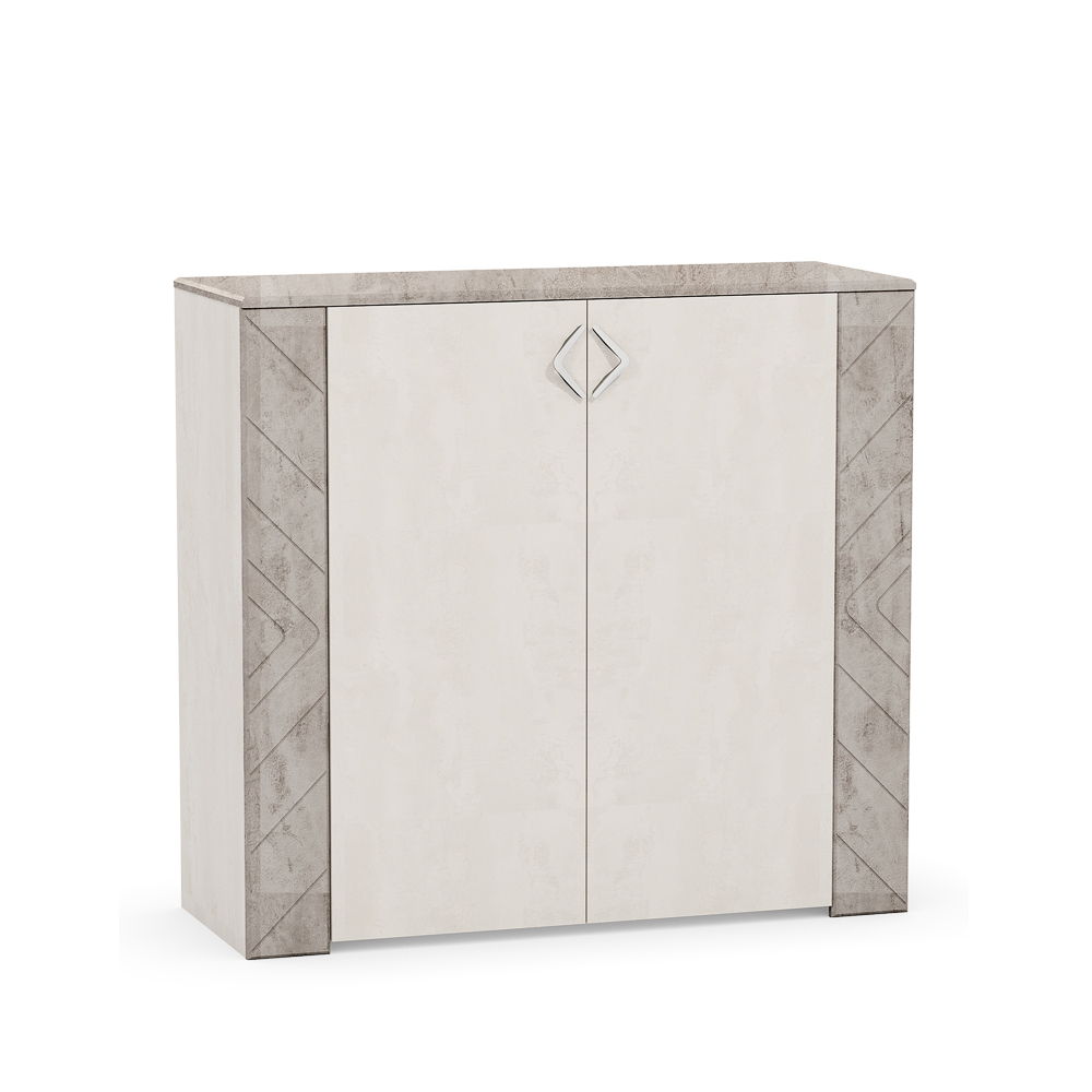 Амели Комод 13.107 Шелковый камень,Бетон чикаго беж ЛС