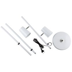 ULM-T600 2х6W-4500K-DIM WHITE Торшер напольный светодиодный. 2х6W. Сенсорный выключатель. Диммер. Белый. ТМ Uniel