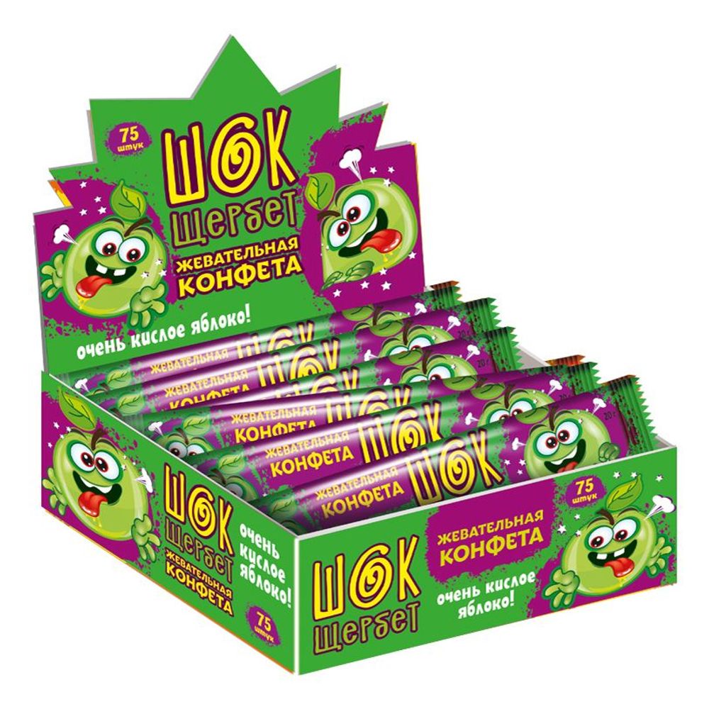 Жевательная конфета "Шок щербет " 20гр