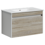 Тумба с раковиной Sancos Smart, 79 см., эмаль белый, SM80E