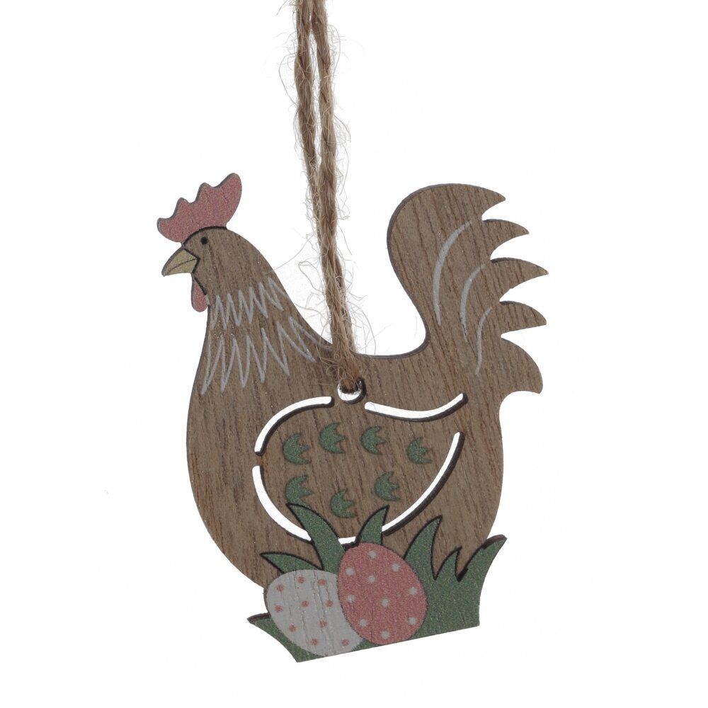 GAEM Набор из 8-ми изделий декоративных подвесных "Курица/Петух" (4,5*0,5*6), L12,5 W12,5 H1,5 см
