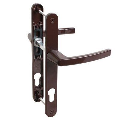 Комплект ручек БУЛАТ РФ 85.25.02.8017 УРАЛ корич. с пружин. м/о 85 для узкопроф.