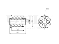 Сайлентблок заднего верхнего рычага UNIO RMP-20711