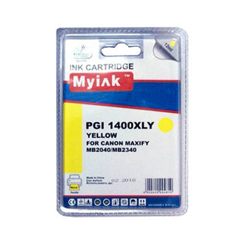 Картридж для CANON  PGI-1400XLY MAXIFY МВ2040/МВ2340 Yellow (12ml, Pigment) MyInk