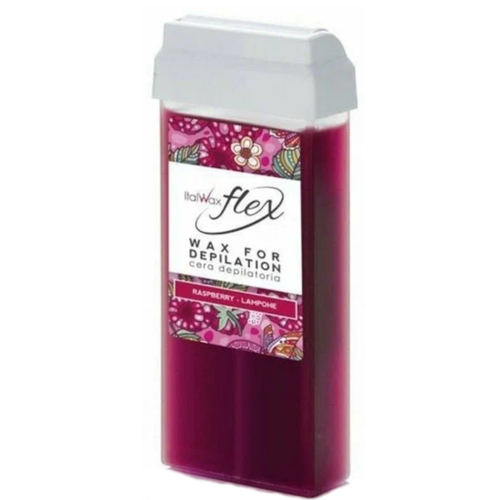 White Line/ItalWax Депилятор Воск 100мл катридж Флекс Малина 7630 (73057) !!!**
