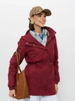 Ветровка с капюшоном удлиненная