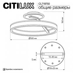 Светильник на штанге Citilux Дуэт CL719750