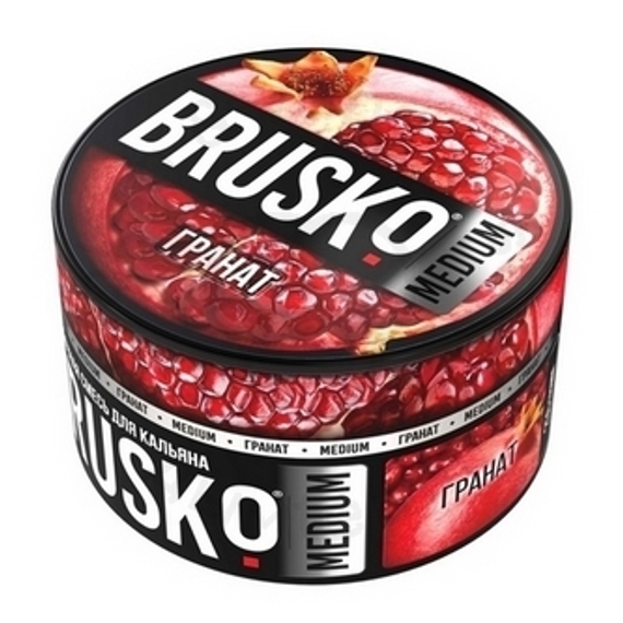 Бестабачная смесь для кальяна BRUSKO, 250 г, Гранат, Medium